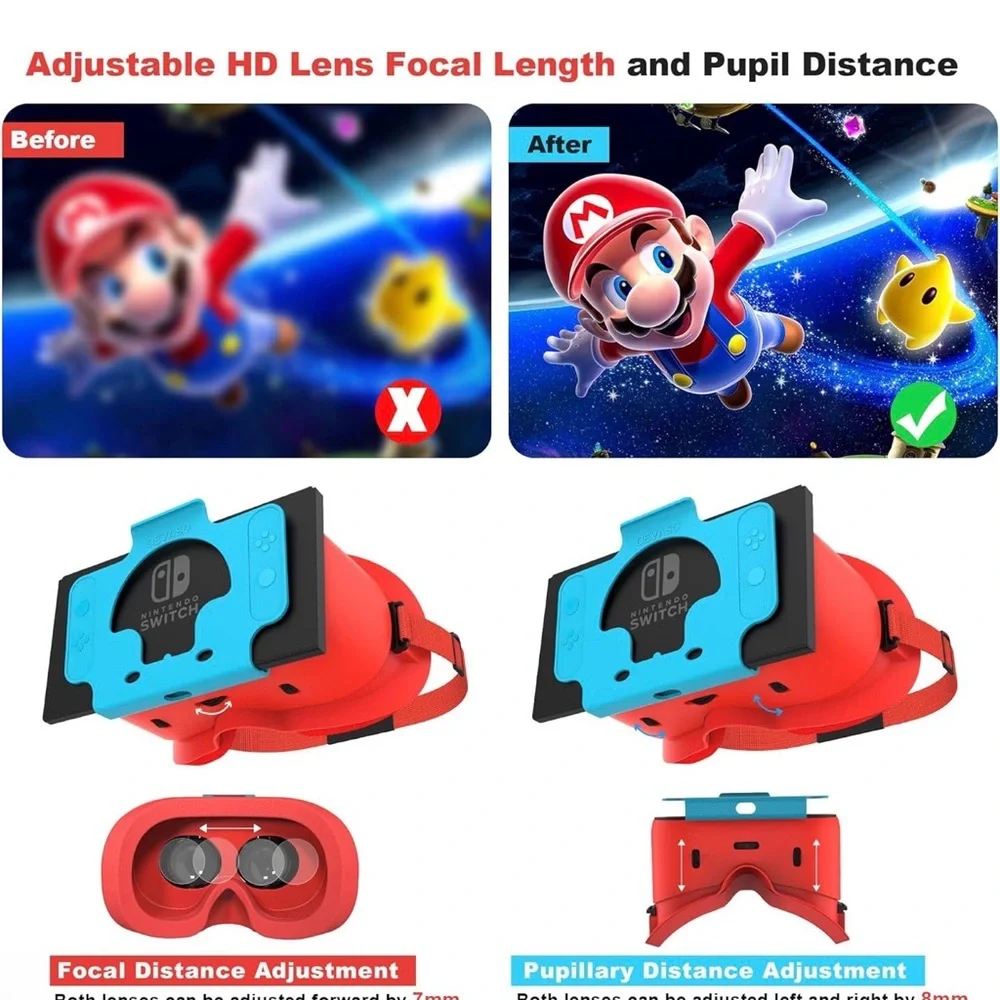 Red and Blue Smartphone VR Headset